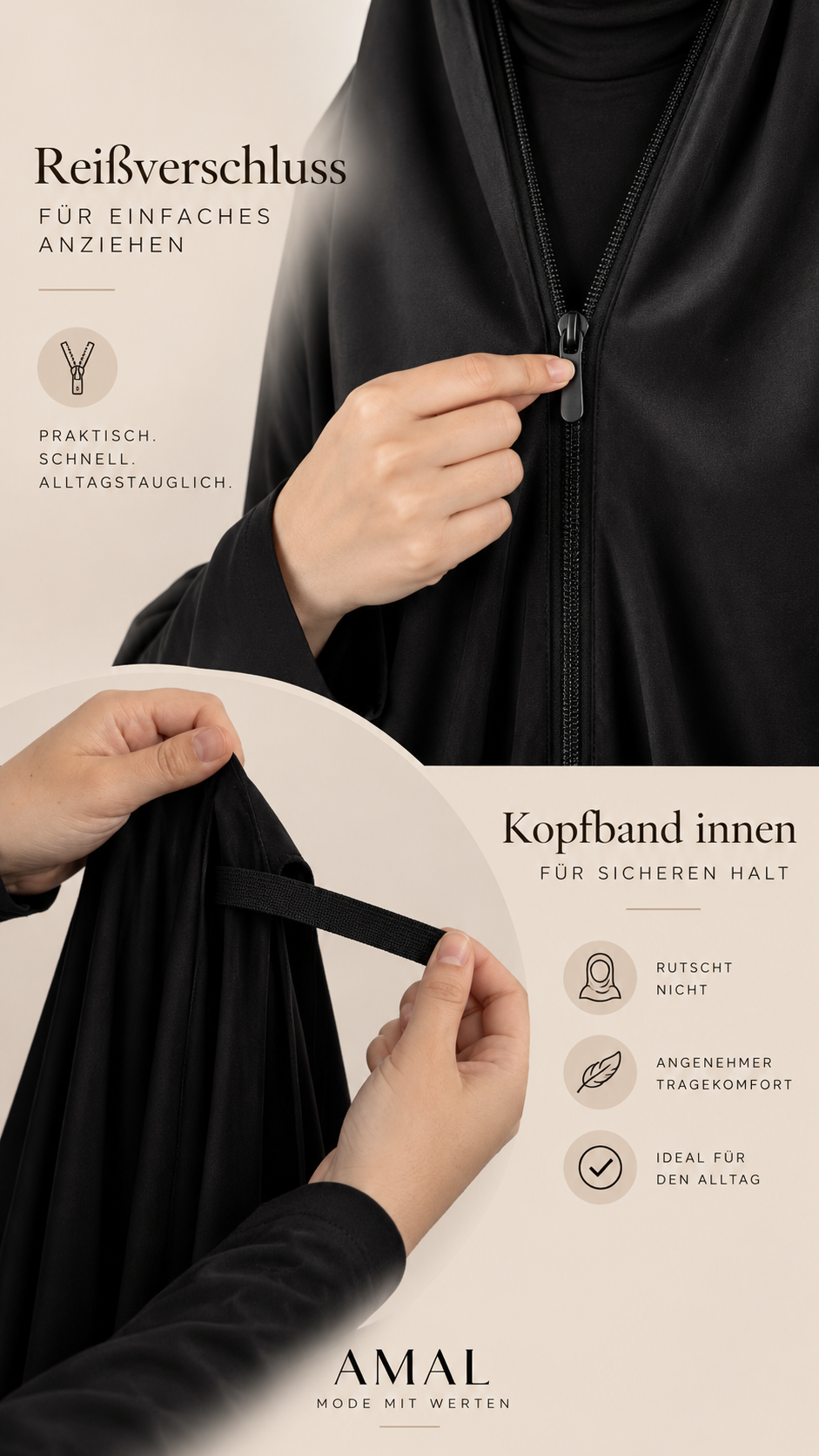 Chador – Limited Edition mit praktischem Reißverschluss