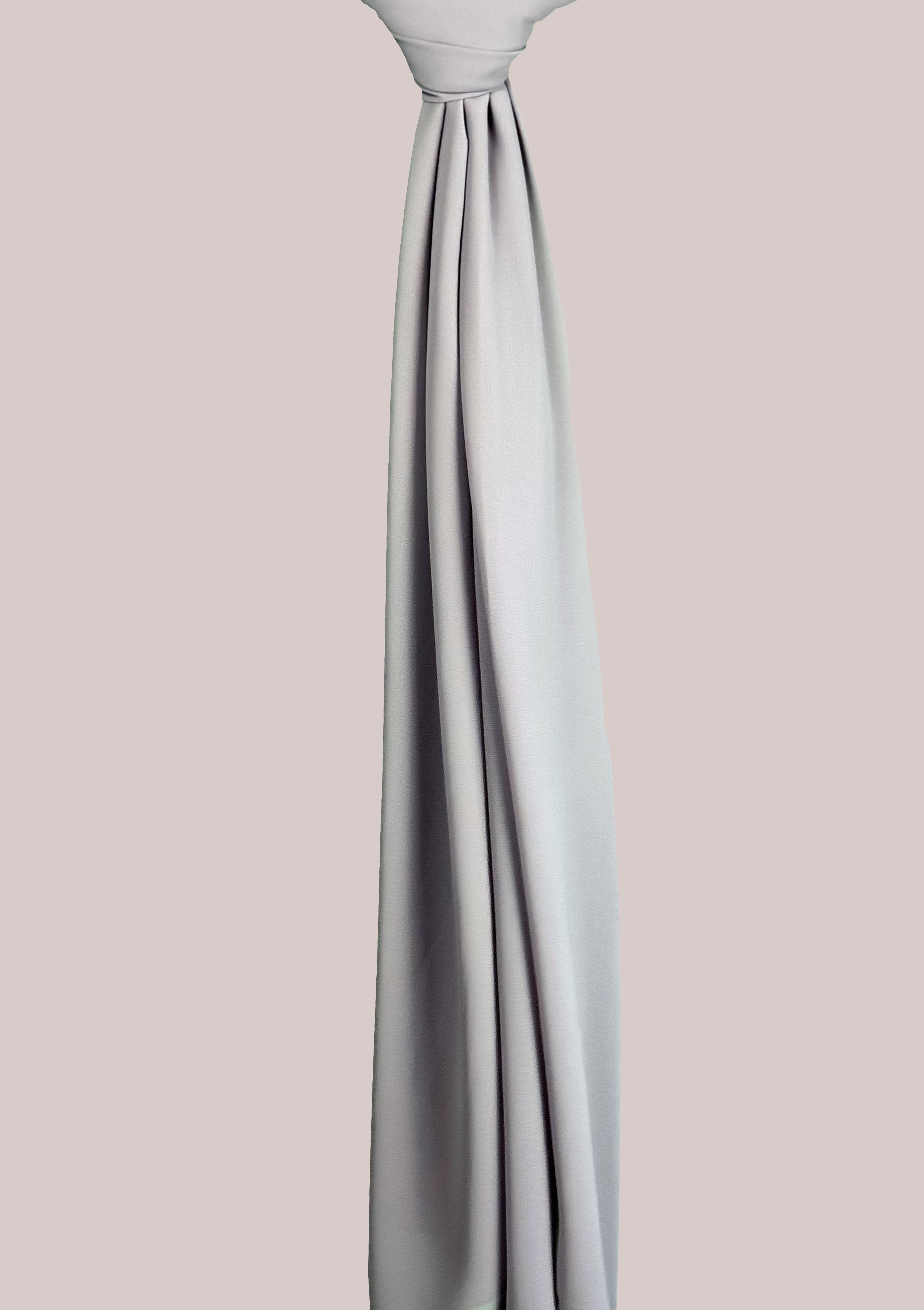 Premium Chiffon Hijab - Stone Grey