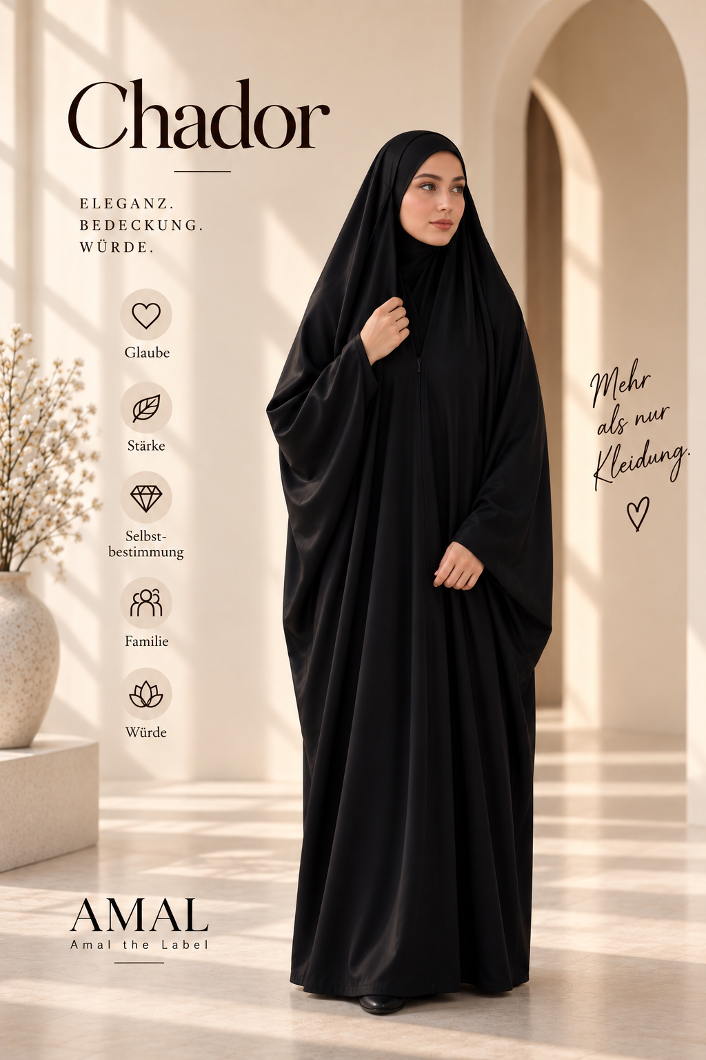 Chador – Limited Edition mit praktischem Reißverschluss